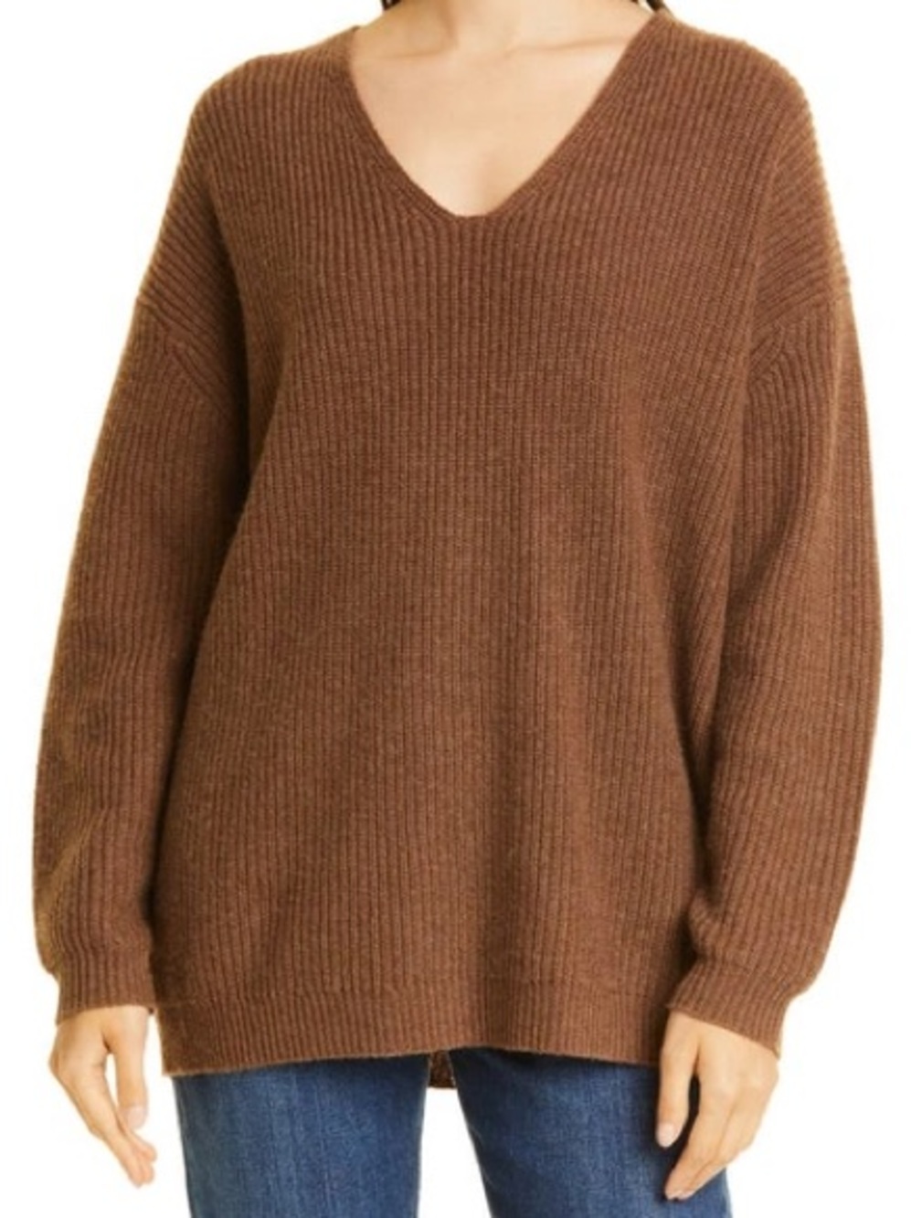 Jenni Kayne Cabin Cashmere Sweater in Nutmeg - Picture 4 of 13